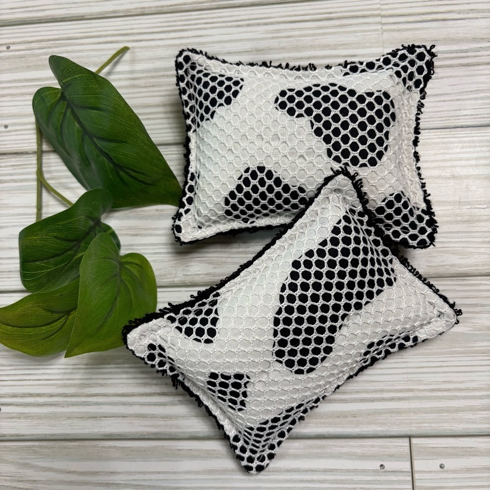 Handmade Cow Print Washable Dish Sponge Set